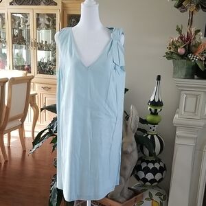 Alex Marie Light Blue Sleeveless Midi Dress